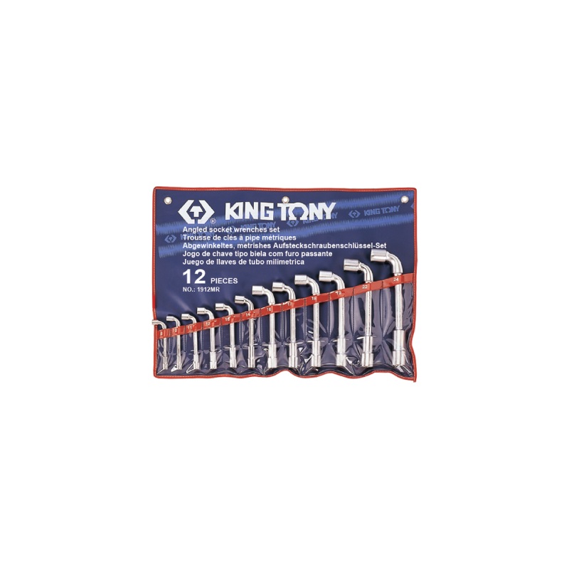 KING TONY 12 (un.) Angled Socket Wrench Set 1912MR KING TONY 12 (un.) Angled Socket Wrench Set 1912MR