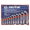 KING TONY 12 (un.) Angled Socket Wrench Set 1912MR