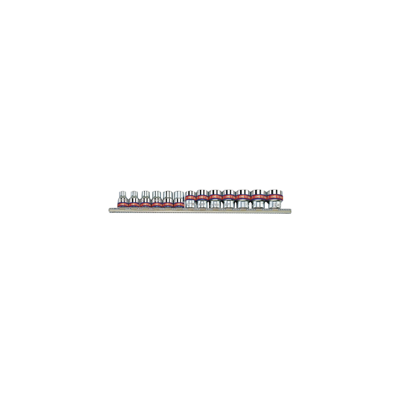 KING TONY 3/8' Socket Rail Set - 13 (un.) 3013SR