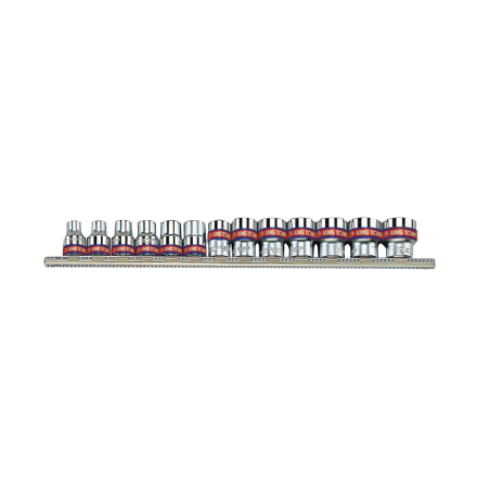 KING TONY 3/8' Socket Rail Set - 13 (un.) 3013SR