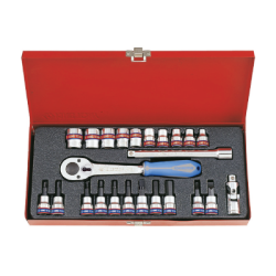 KING TONY 3/8' Socket Set 24 (un.) 3024SR