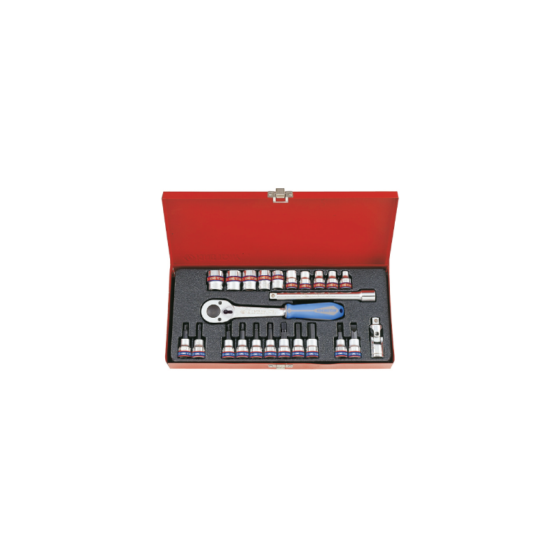 KING TONY 3/8' Socket Set 24 (un.) 3024SR KING TONY 3/8' Socket Set 24 (un.) 3024SR