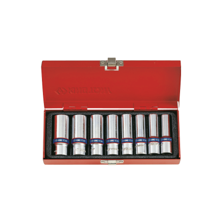 KING TONY 3/8' Socket Set - 8 (un.)