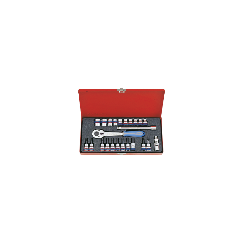 KING TONY 3/8' Socket Set 24 (un.) 3524MR KING TONY 3/8' Socket Set 24 (un.) 3524MR