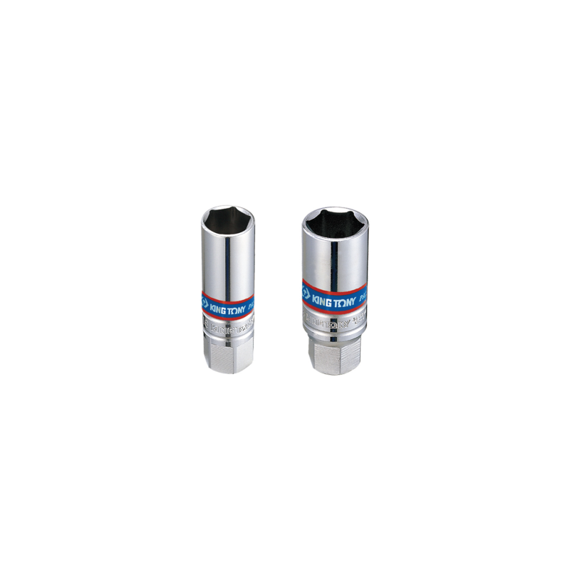 KING TONY 16.0mm Spark Plug Socket 6 Points Rubber KING TONY 16.0mm Spark Plug Socket 6 Points Rubber