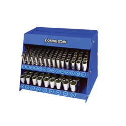 KING TONY Deep Socket Set on Shelf - 165 (un.)