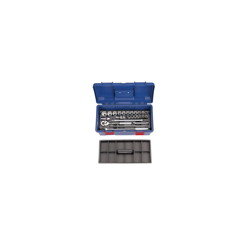 KING TONY 1/2' Socket Set with Accessories 25 (un.) 41526MR KING TONY 1/2' Socket Set with Accessories 25 (un.) 41526MR