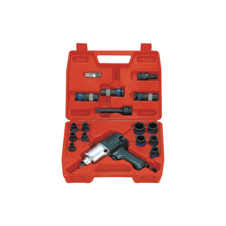 KING TONY 21 Pieces 1/2” Impact Wrench Set Metric