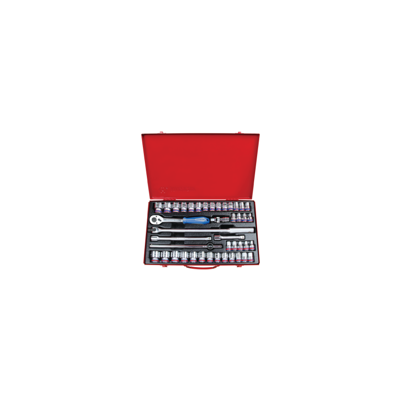 KING TONY 1/2' Socket Set with Accessories 42 (un.) 4542CR02 KING TONY 1/2' Socket Set with Accessories 42 (un.) 4542CR02