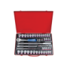 KING TONY 1/2' Socket Set with Accessories 42 (un.) 4542CR02