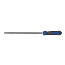 KING TONY 8 mm Round Second Cut File with Handle