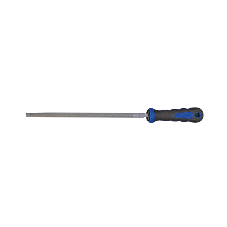 KING TONY 8 mm Round Second Cut File with Handle