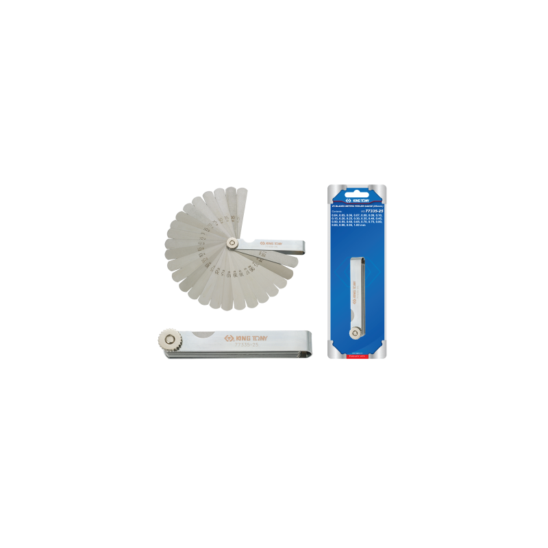 KING TONY 25 Blades Metric Feeler Gauge KING TONY 25 Blades Metric Feeler Gauge