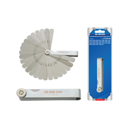 KING TONY 25 Blades Metric Feeler Gauge