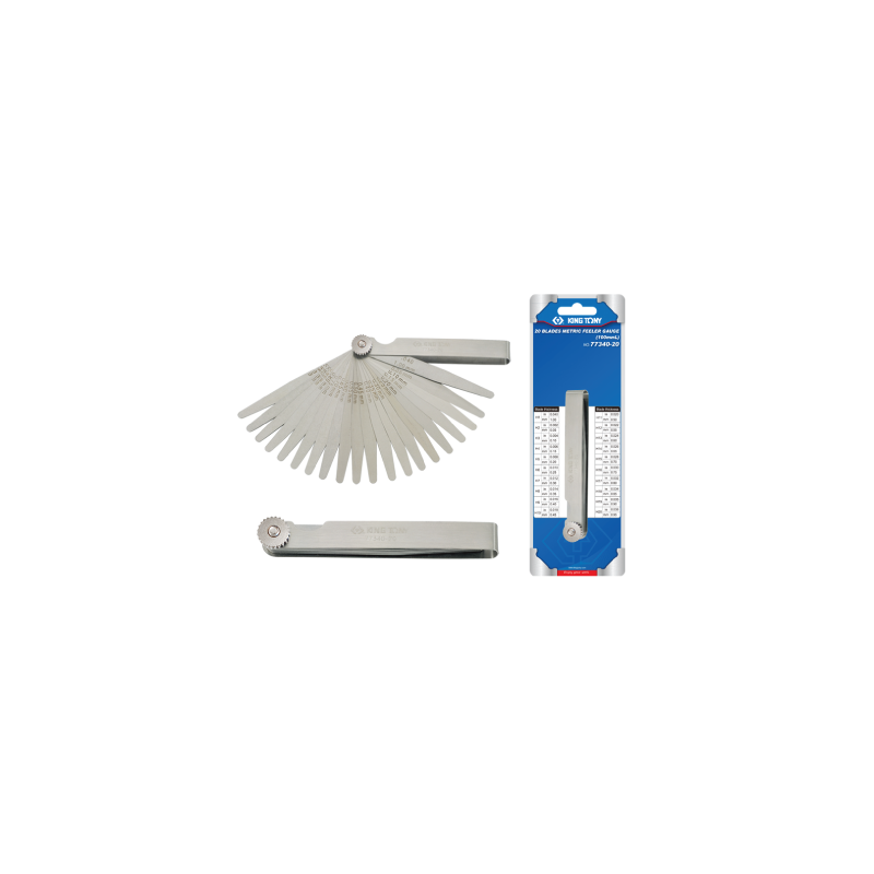 KING TONY 20 Blades Metric Feeler Gauge KING TONY 20 Blades Metric Feeler Gauge