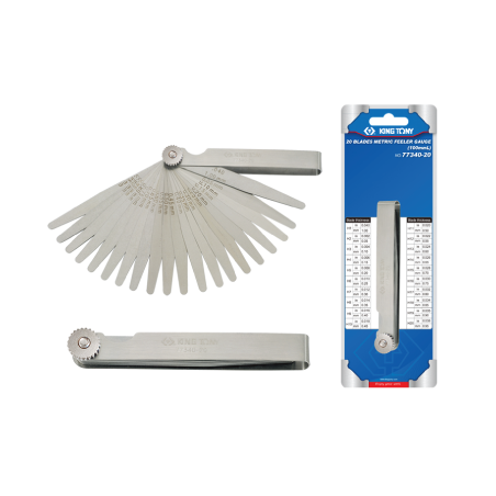 KING TONY 20 Blades Metric Feeler Gauge