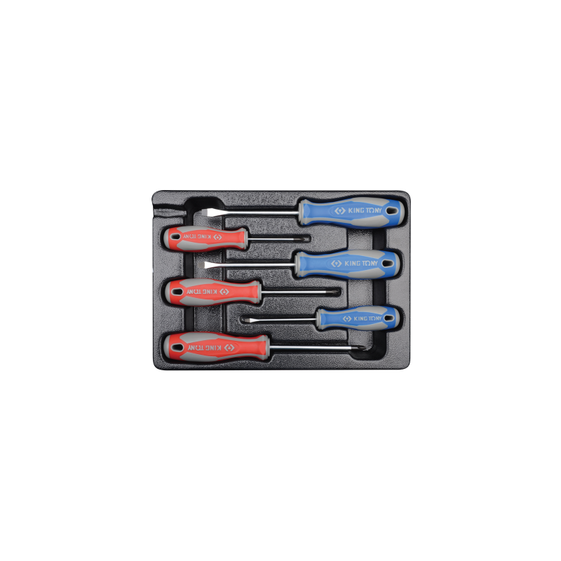 KING TONY 6 Pieces Slotted and PHILLIPS® Screwdriver Module Set KING TONY 6 Pieces Slotted and PHILLIPS® Screwdriver Module Set