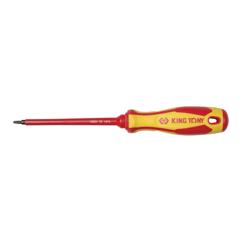 KING TONY VDE Insulated Square Screwdriver 125mm