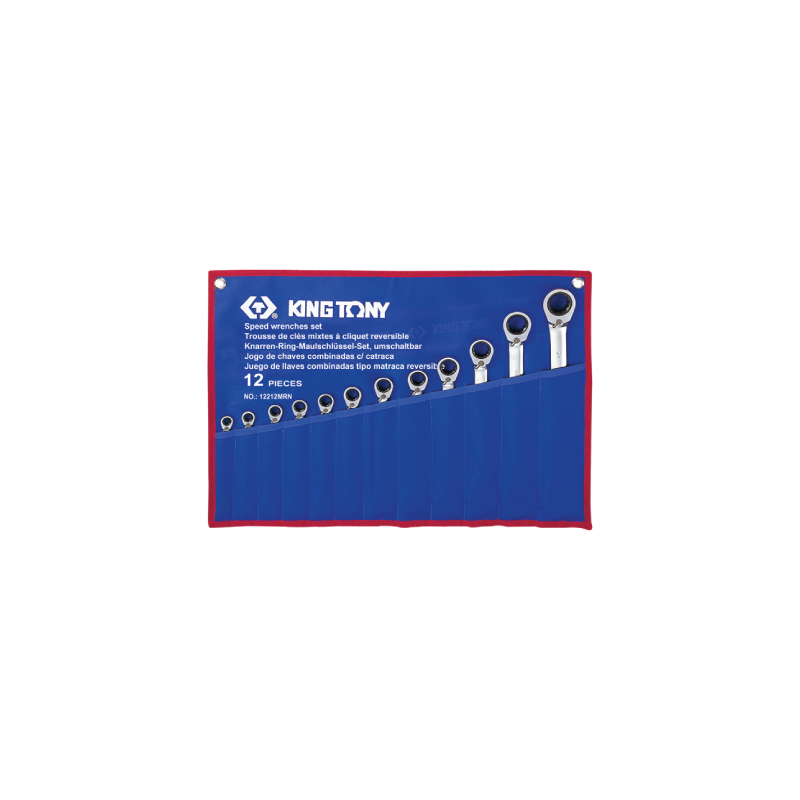 KING TONY 12 (un.) Speed Wrench Set 12212MRN