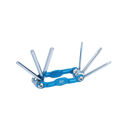 KING TONY 6-in-1 Aluminum Folding Tool Set