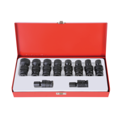KING TONY Deep Metric Socket Set with Accessories - 10 (un.) 4B55M