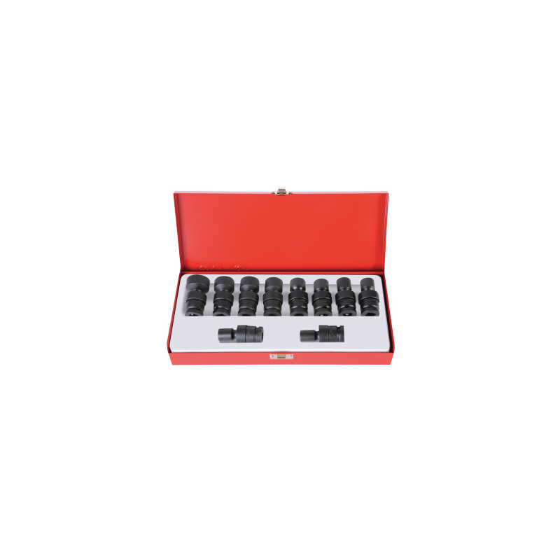 KING TONY Deep Metric Socket Set with Accessories - 10 (un.) 4B55M