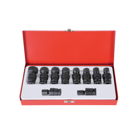 KING TONY Deep Metric Socket Set with Accessories - 10 (un.) 4B55M