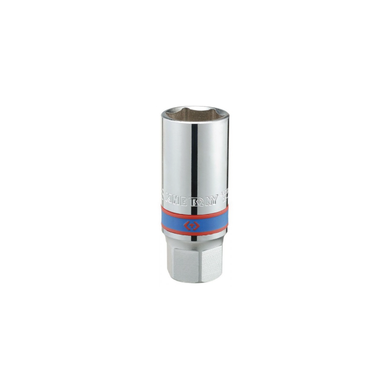 Chave de Caixa de Velas Hexagonal com Manga Interna de Borracha 13/16' 20.8 mm KING TONY