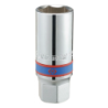 KING TONY 13/16' 20.8 mm 6 Points Spark Plug Socket - Rubber Inside Sleeve