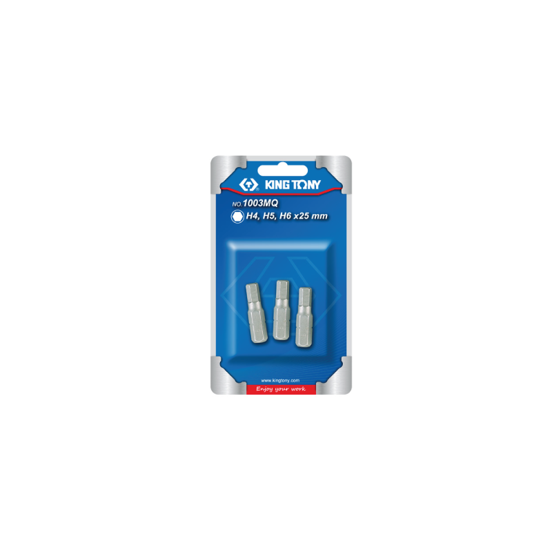 KING TONY 3 (un.) 1/4'' Hex Bit Set KING TONY 3 (un.) 1/4'' Hex Bit Set