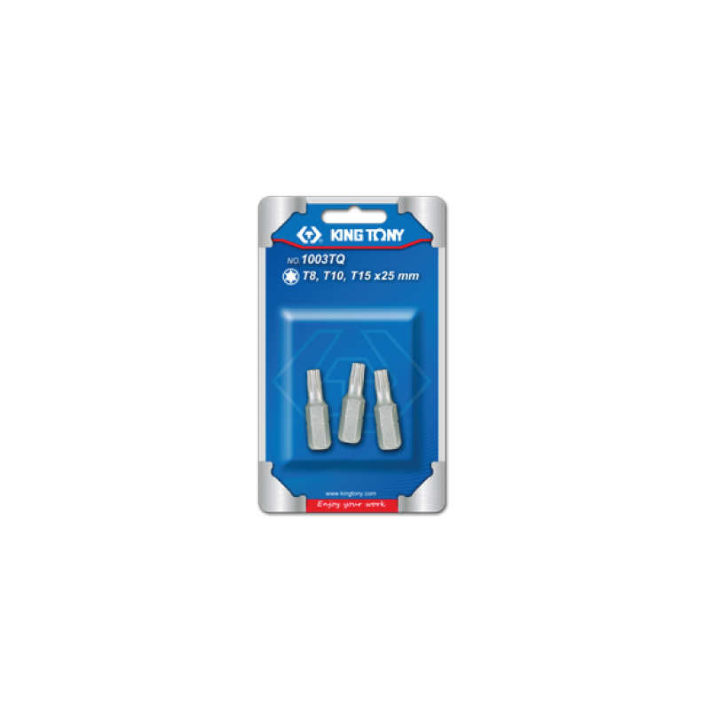 Juego de Puntas de Atornillamiento 1/4' TORX® 3 (un.) KING TONY Juego de Puntas de Atornillamiento 1/4' TORX® 3 (un.) KING TONY