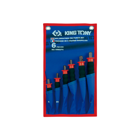 KING TONY Sheathed Pin Punch Set 6 (un.)