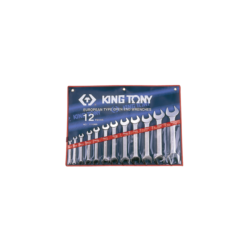 KING TONY 12 (un.) Open End Wrench Set 1112MR KING TONY 12 (un.) Open End Wrench Set 1112MR