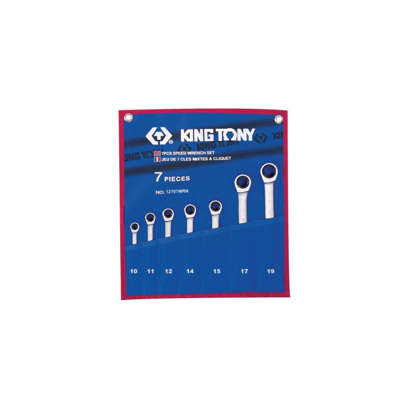 KING TONY 7 (un.) Speed Wrench Set 12107MRN KING TONY 7 (un.) Speed Wrench Set 12107MRN