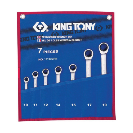 KING TONY 7 (un.) Speed Wrench Set 12107MRN