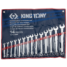 Combination Metric Wrench Set 14 Pieces KT1215MR KING TONY