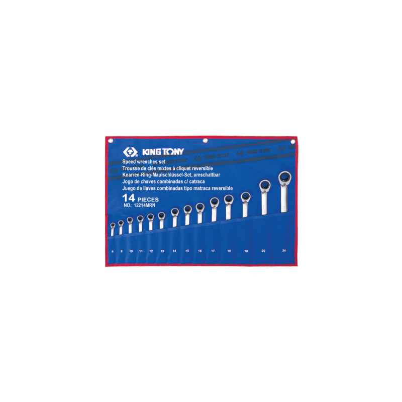 KING TONY 14 (un.) Speed Wrench Set 12214MRN