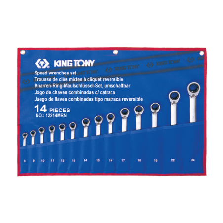 KING TONY 14 (un.) Speed Wrench Set 12214MRN