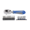 KING TONY 15 Pieces 1/4' Socket Set and Accessories