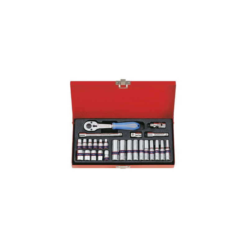 KING TONY 26 Pieces 1/4” DR. Socket Wrench Set