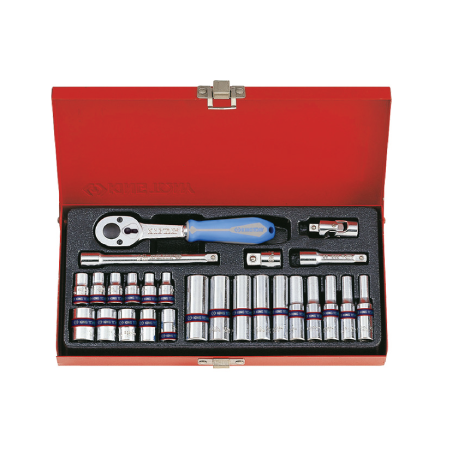 KING TONY 26 Pieces 1/4” DR. Socket Wrench Set