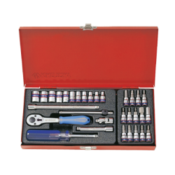 KING TONY 1/4' Socket Set Metric Size 31 (un.) 2531MR