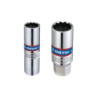 KING TONY 3/8' 12 Points Spark Plug Socket with Rubber Grip 18 mm