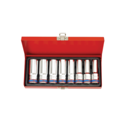 Juego de Llaves de Caja com Punta 1/2” DR - Bi- Hexagon - 8 Piezas KING TONY