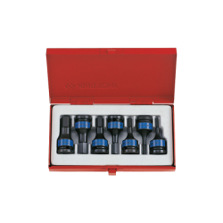 Caja de Vasos de Impacto con Punta Hexagonal 1/2' 7 (un.) 4055M KING TONY