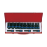 KING TONY 1/2” Impact Socket Set Internal Hexagon Metric Size 15 (un.) 4415MP
