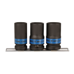 Juego de Llaves de Impacto 1/2” DR. con Punta Hexagonal 3 Piezas KING TONY