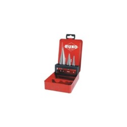 RUKO Set Of Steel Drill HSS-TiN (Drills Nº 0/9, 1 And 2 - Industrial Box)