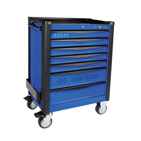 KING TONY Bumper + Tool Trolley Blue