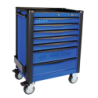 KING TONY Bumper + Tool Trolley Blue